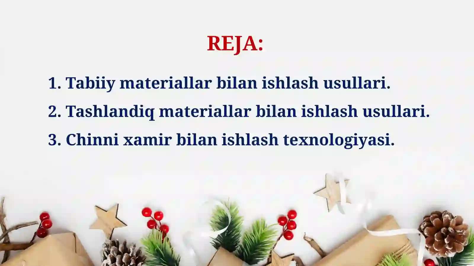 MTTDA TABIIY VA TASHLANDIQ MATERIALLARDAN TURLI O‘YINCHOQLAR YASASH. CHINNI XAMIR BILAN ISHLASH TEXNOLOGIYASI 2