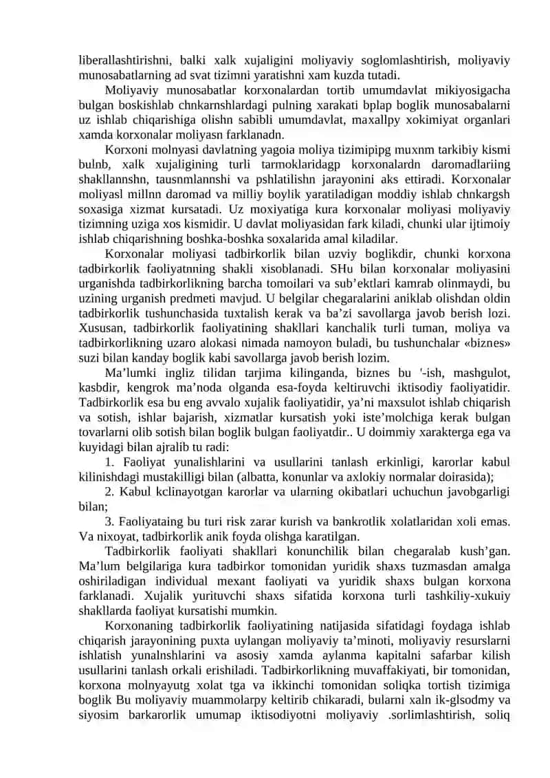 TIJORAT ASOSIDA FAOLIYAT KKRSATAYOTGAN ХO’JALIK SUB’ЕKTLARI MOLIYASI 2