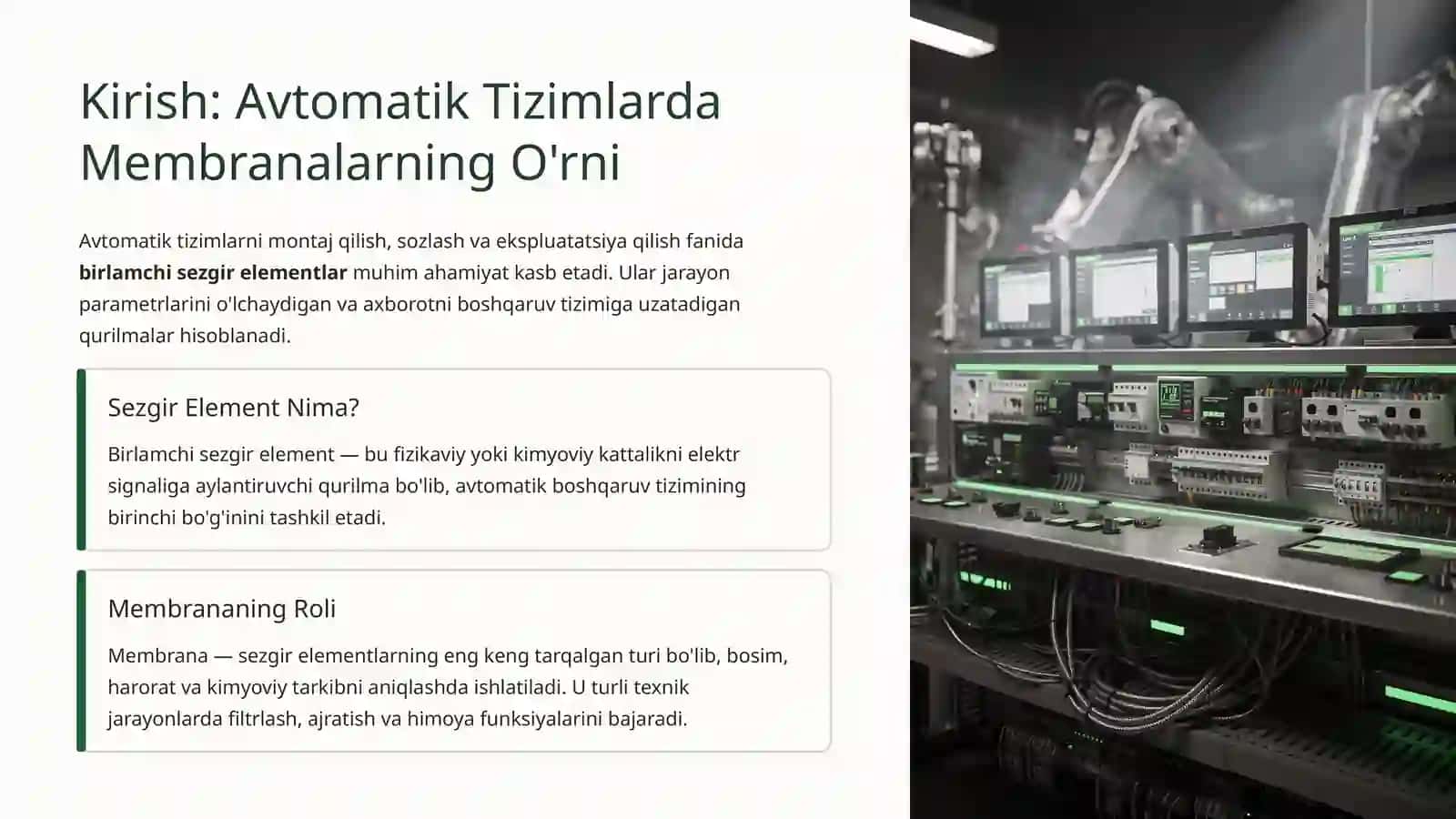 Texnik Vositalarda Birlamchi Sezgir Elementlar: Membrana vaUningTurlari 2