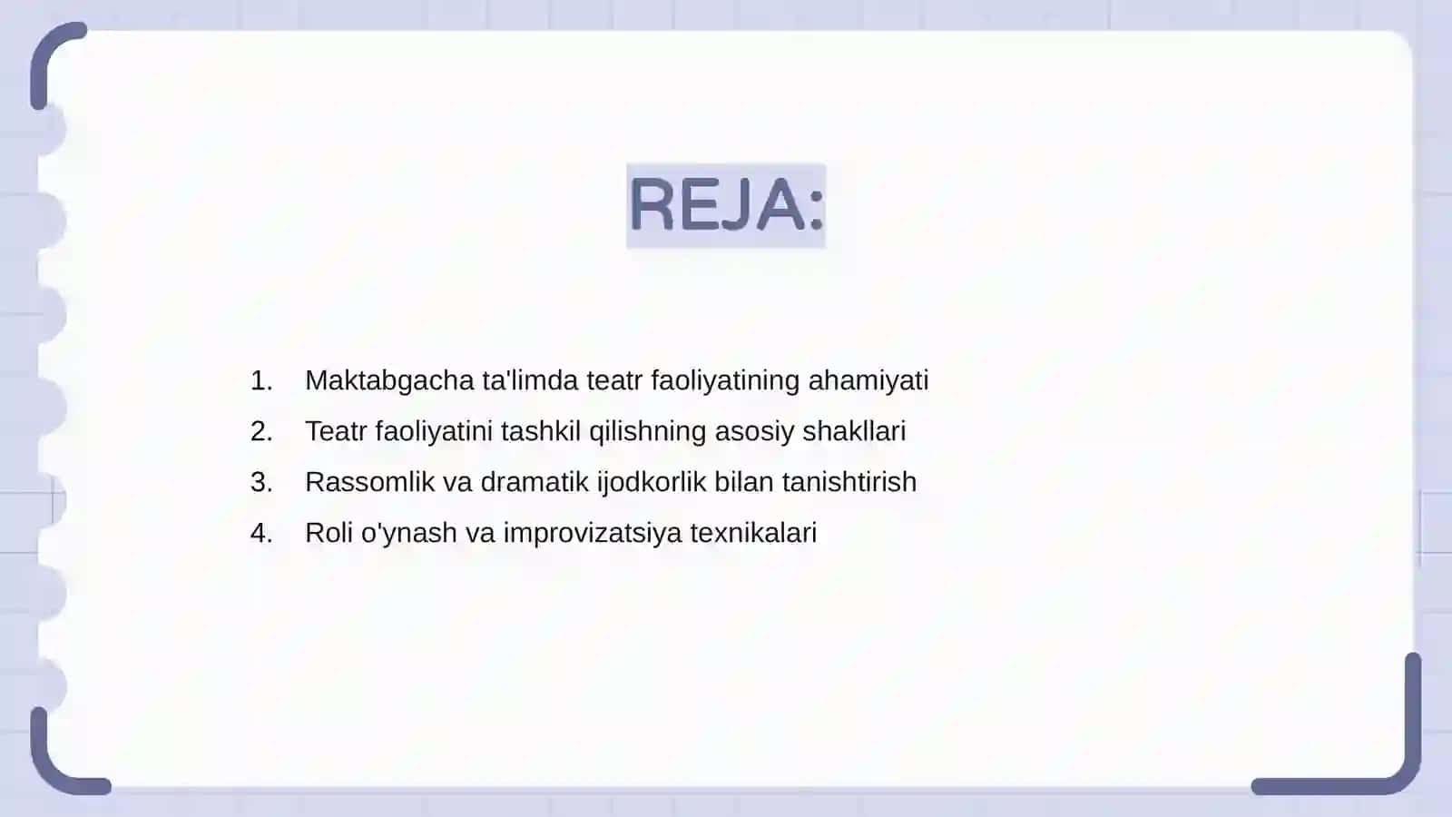 Maktabgacha taʼlim tashkilotlarida teatr faoliyatini tashkil etish shakllari 2