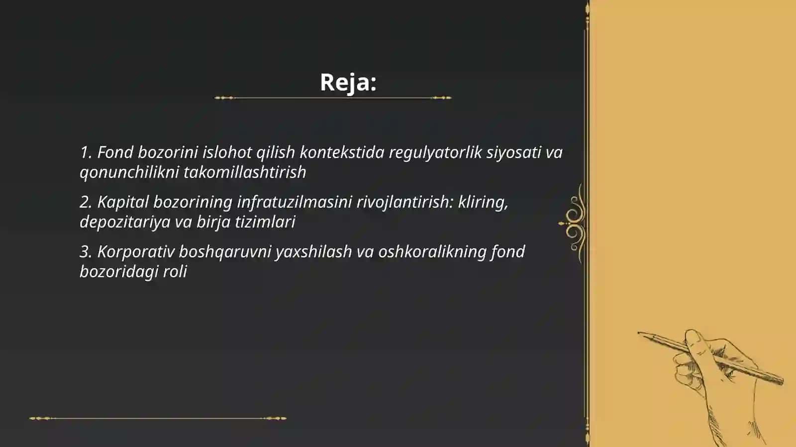 Iqtisodiyotni modernizatsiyalash sharoitida fond bozorini rivojlantirish istiqbollari 2