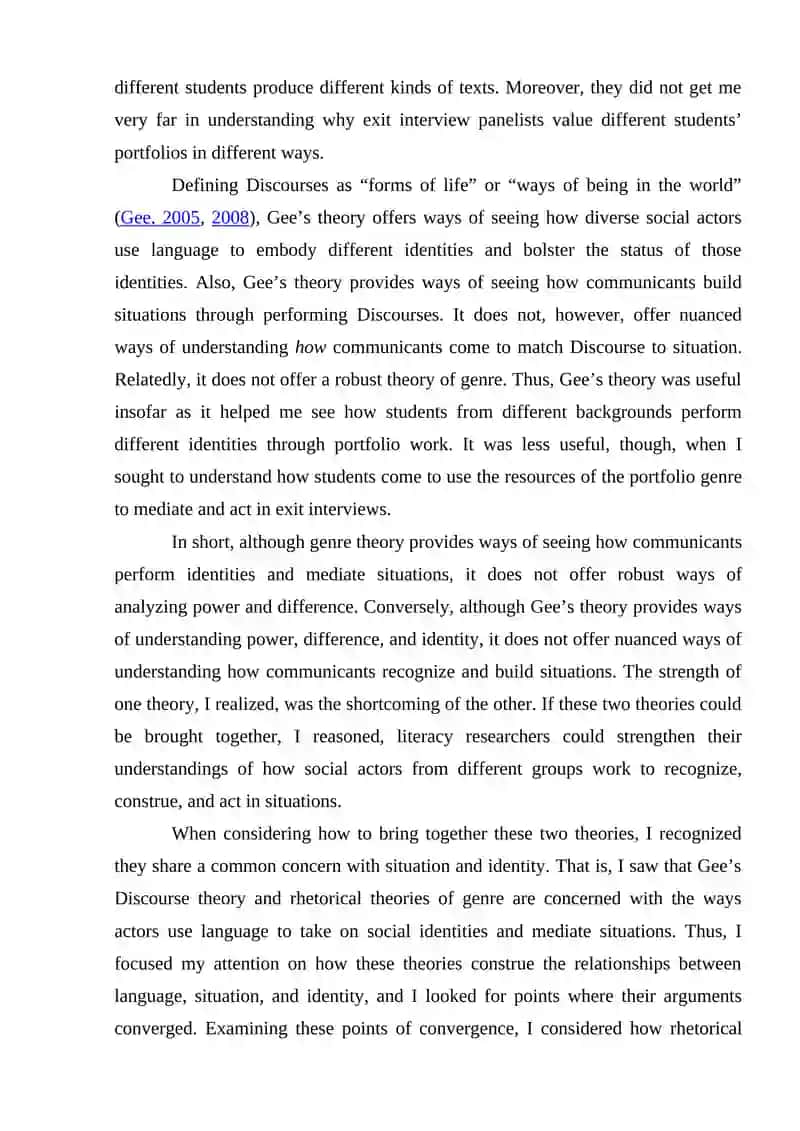 DISCOURSE /GENRE ANALYSIS 2