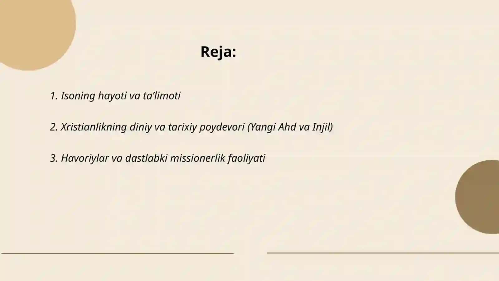 Xristianlikning paydo bo'lishi va tarqalishi 2