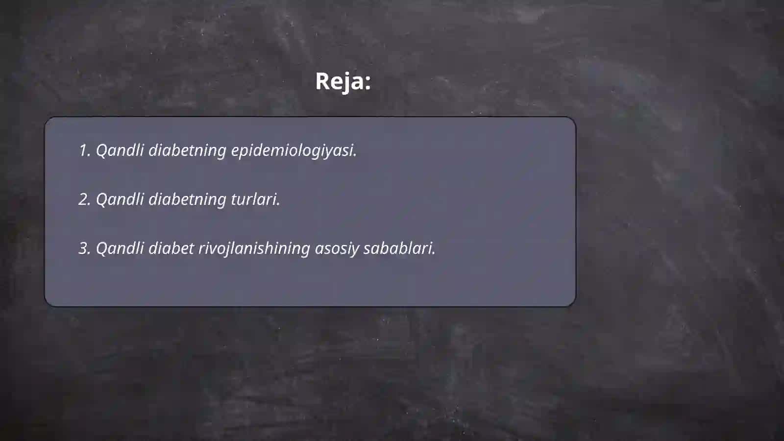 Semizlik.qandli diabet.sabablari oldini olish 2