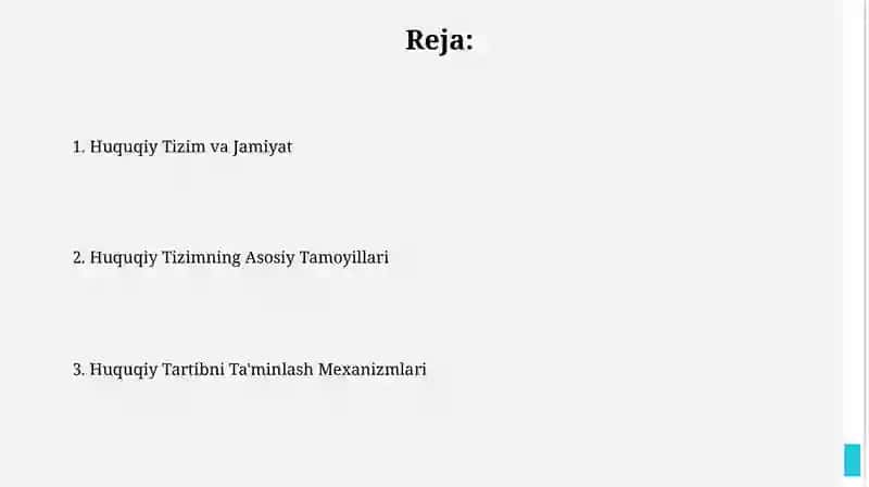 Huquq tizimi va huquqiy tizim 2