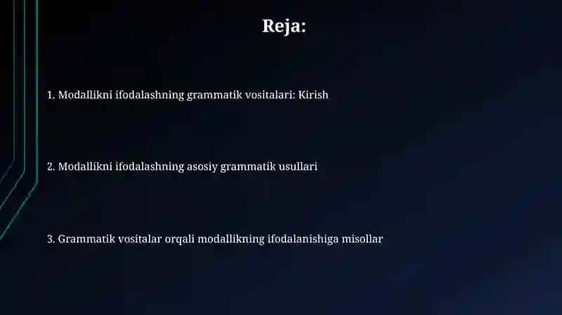 Grammatik manoli ifodalovchi vositalar 2