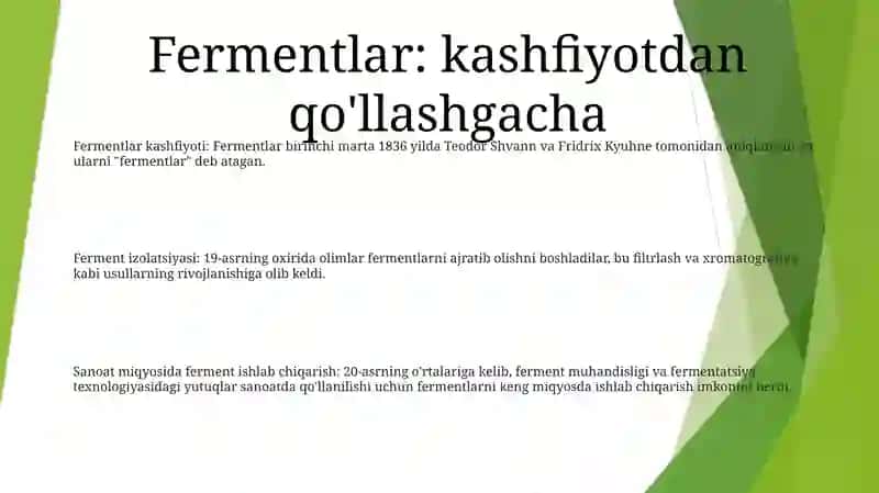 Fermentlar Ajratib Olish Uchun Sanoat Miqyosida 2