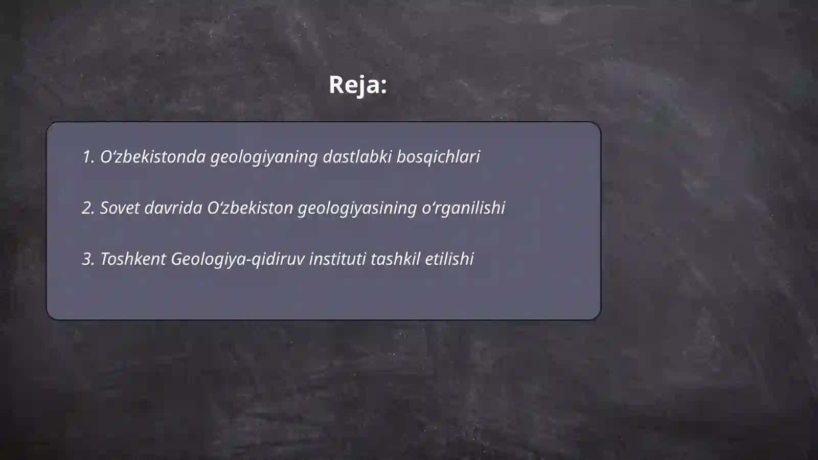 Oʻzbekiston geologiyasining oʻrganilish tarixi 2
