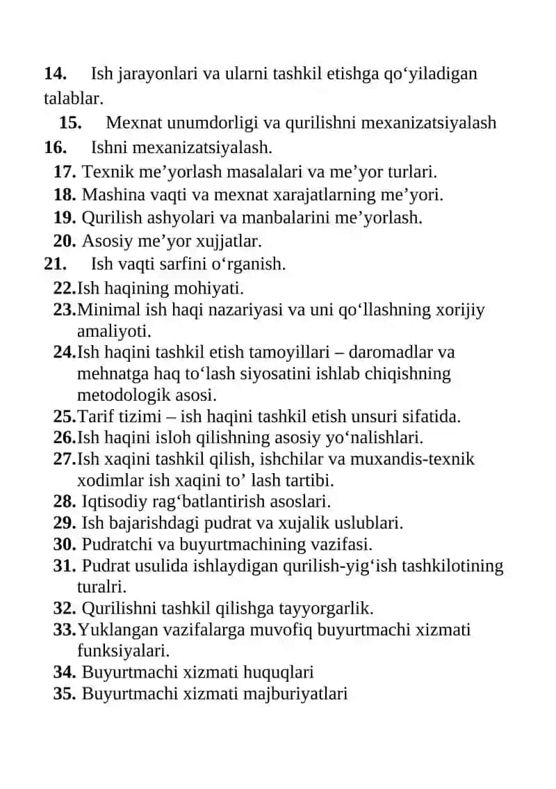 Gidrotexnika qurilishini tashkil etish va rejalashtirish 2