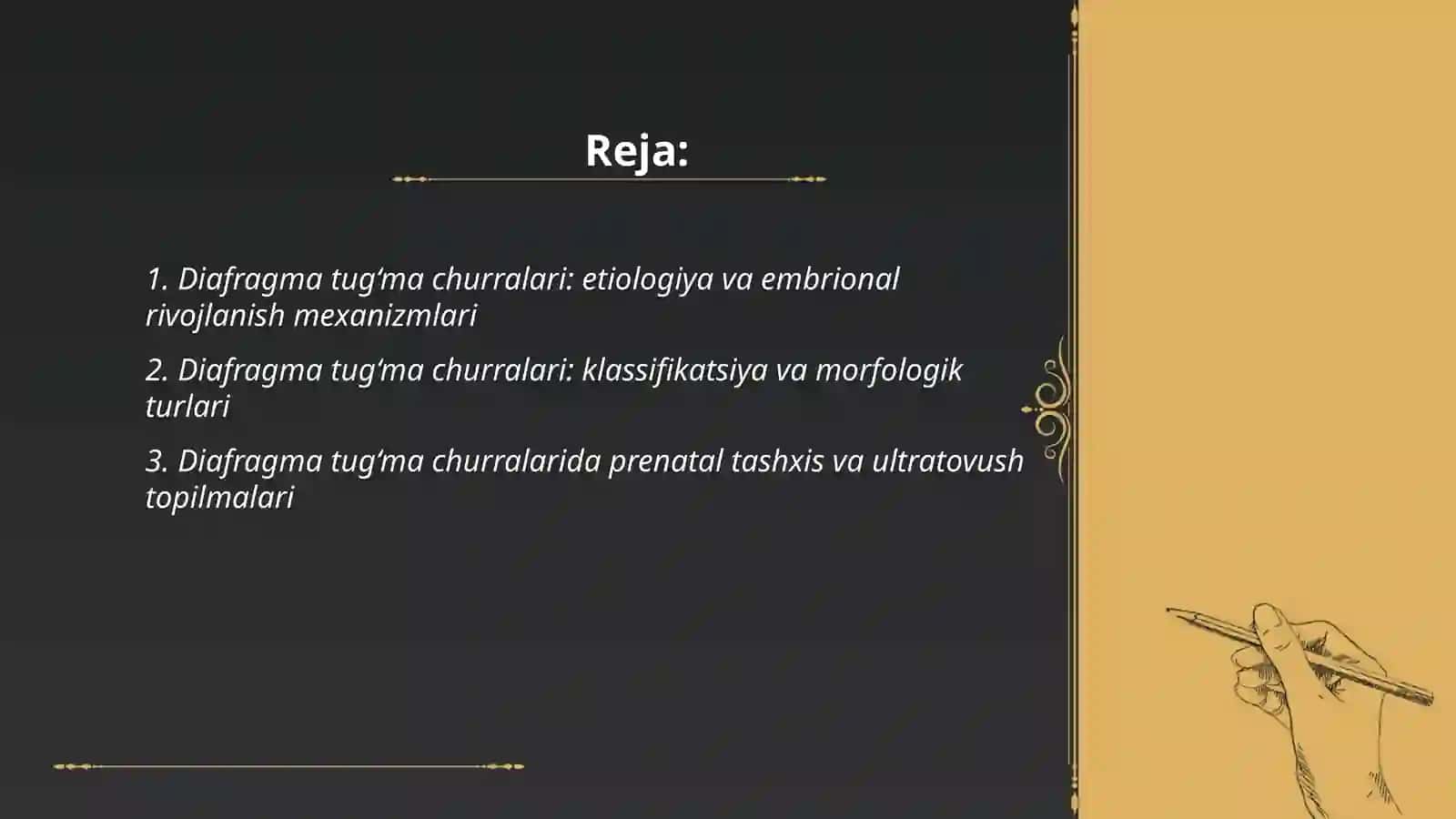 Bolalar xirurgiyasida Diafragma tug‘ma churralari 2