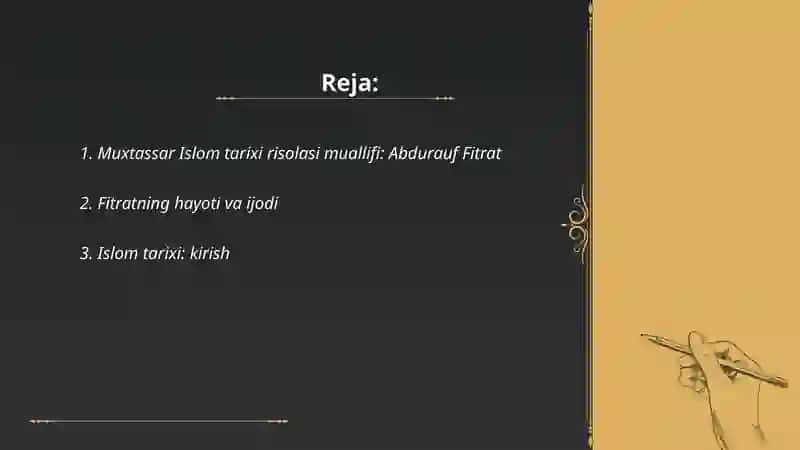Muxtassar Islom tarixi risolasi 2