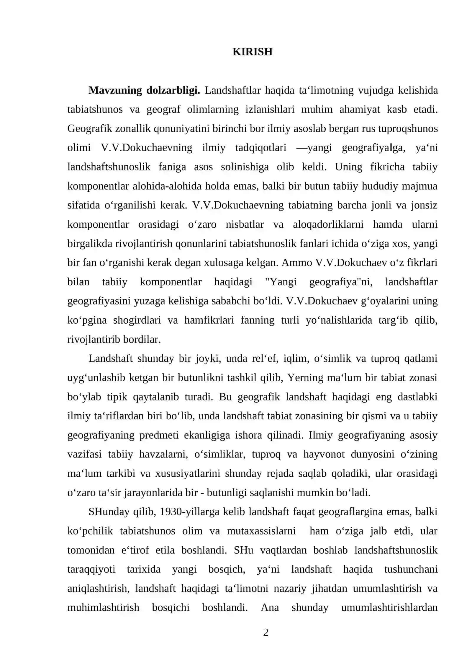O’ZBEKISTON LANDSHAFTLARI TASNIFI ASOSIY TASNIF BIRLIKLARI 2