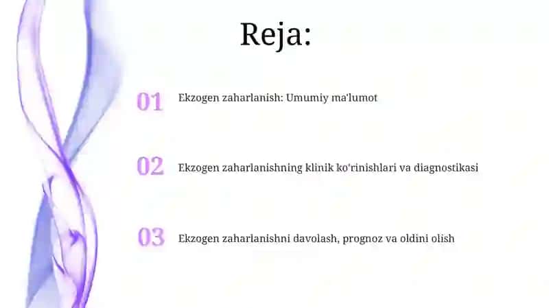 Ekzogen zaharlanish 2