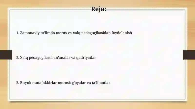 Buyuk mutafakkirlar merosi va xalq pedagogikasi 2