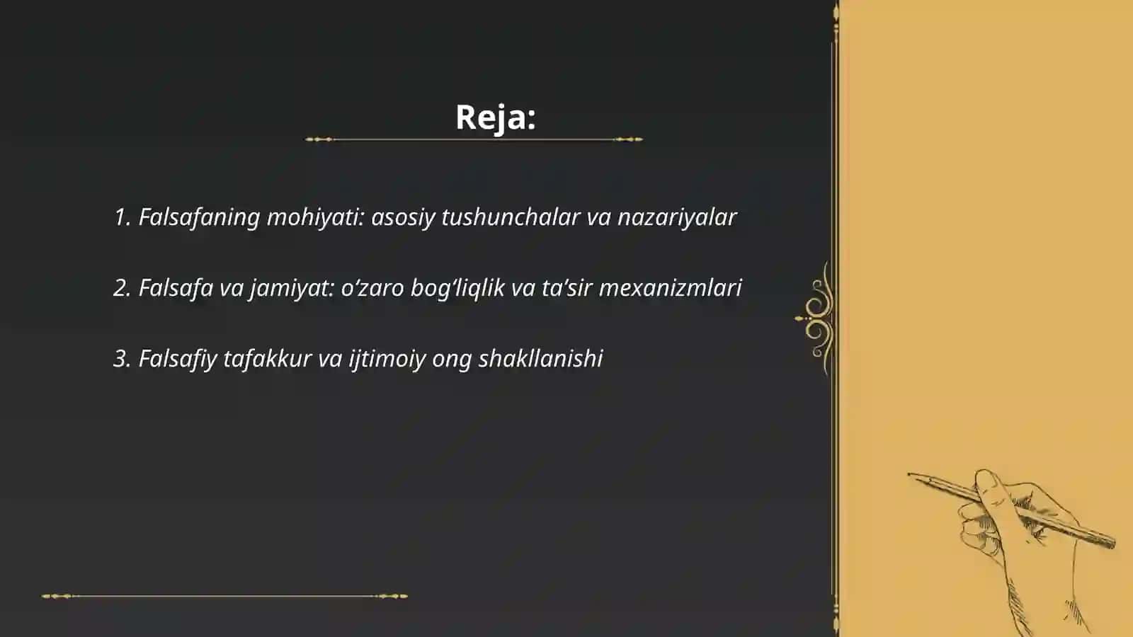 Falsafaning mohiyati va jamiyat hayotidagi oʻrni 2