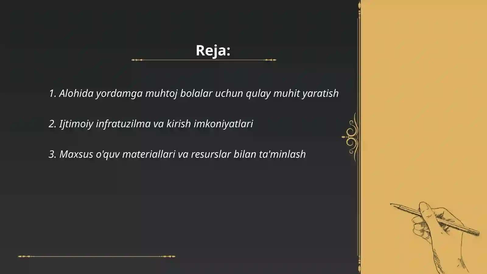 Alohida yordamga muhtoj bolanisamarali inklyuziyasi uchun tashqi sharoitlar 2