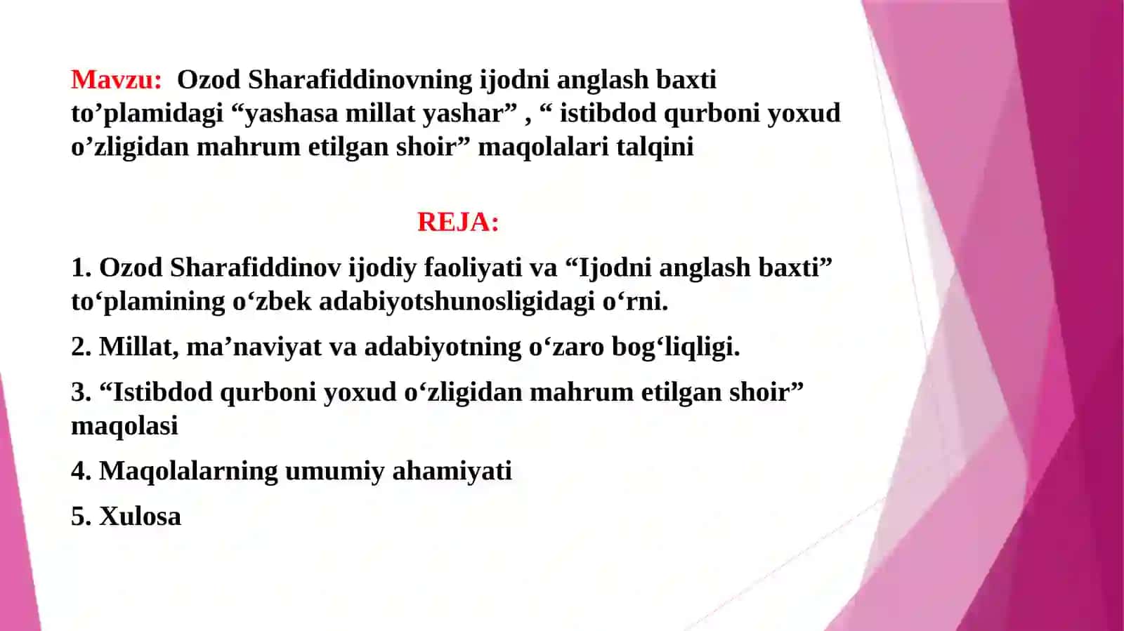 O’zbekadabiy tanqidi tarixi 2