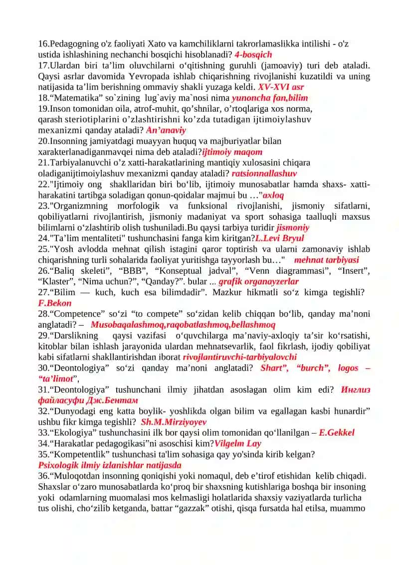 PEDAGOGICAL COMPETENCE 2 UZB 2