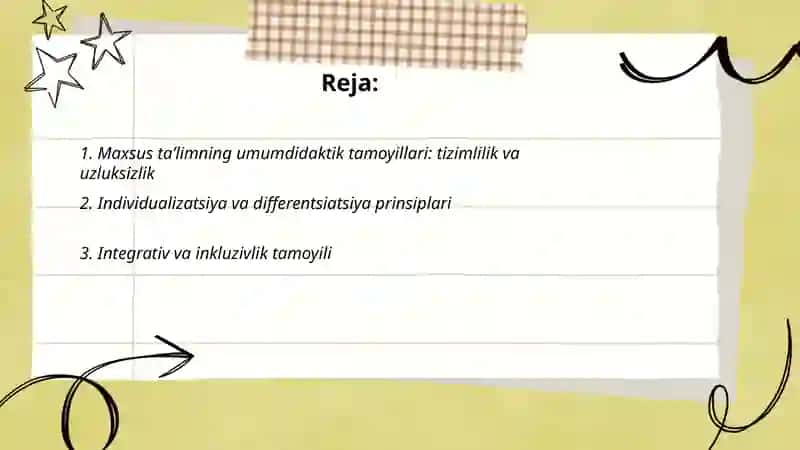 Maxsus taʼlimning umumdidaktik va xususiy tamoyillari 2