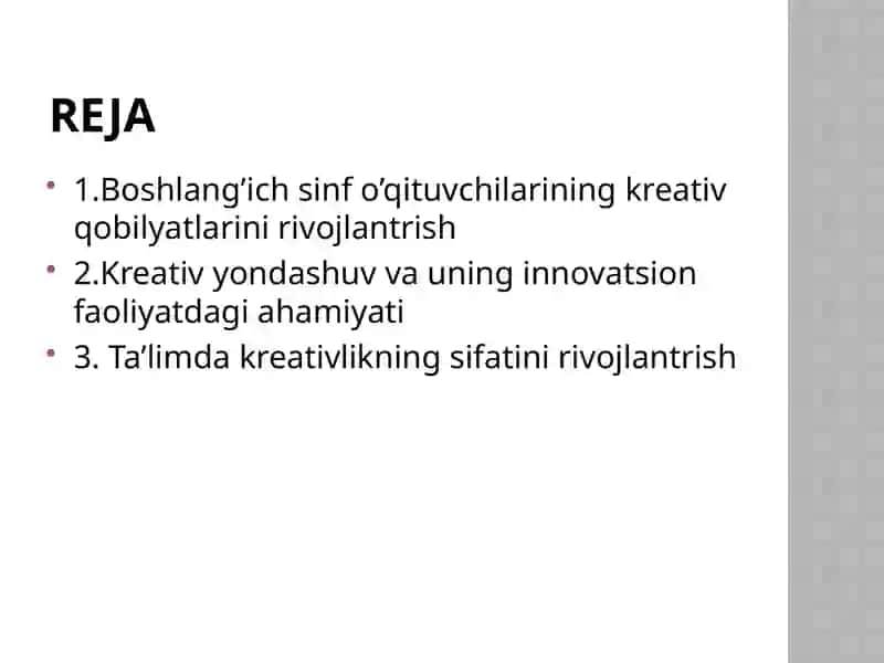 Innovatsion ta’lim muhitida o’qituvchi 2