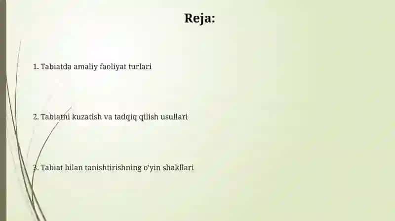 Maktabgacha taʼlimda tabiat bilan tanishtirish ish shakllari 2