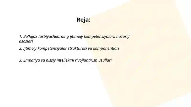Bo'lajak tarbiyachilarning ijtimoiy kompetensiyalari 2