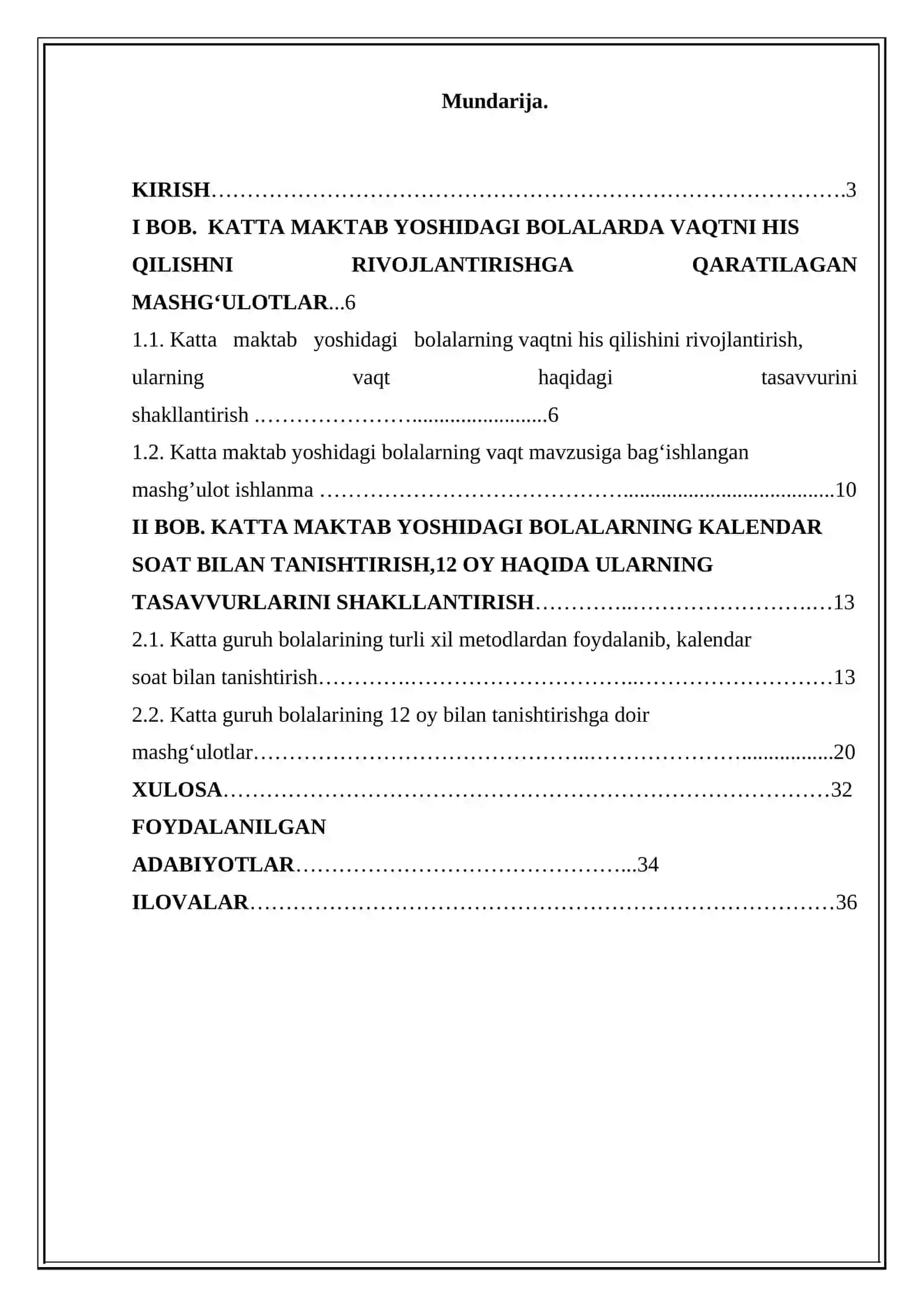 Katta maktab yoshidagi bolalarga vaqtni his qilishni rivojlantirish, kalendar soat bilan tanishtirish 2