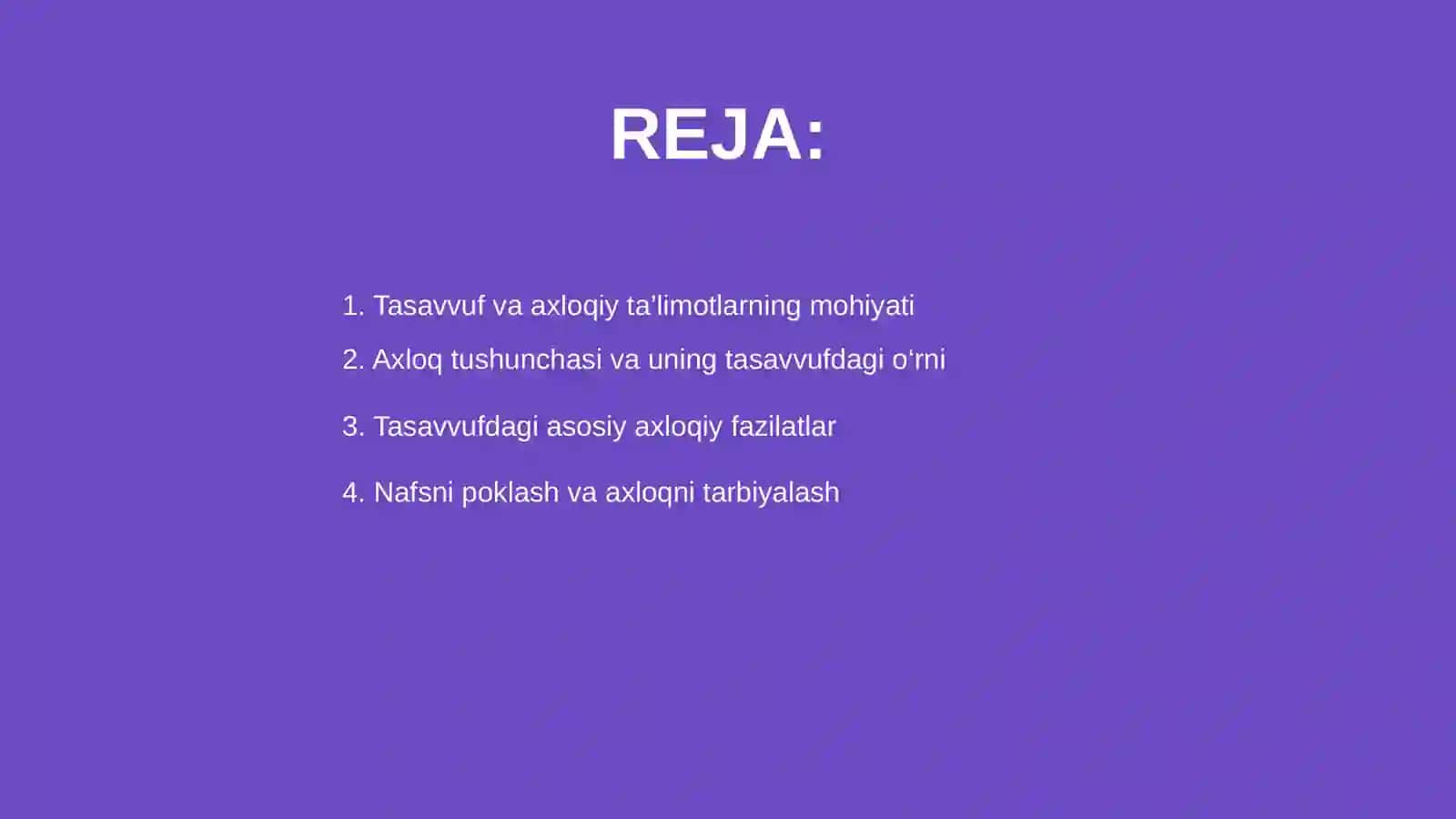 Tasavvufda ahloqiy ta'limotlar 2