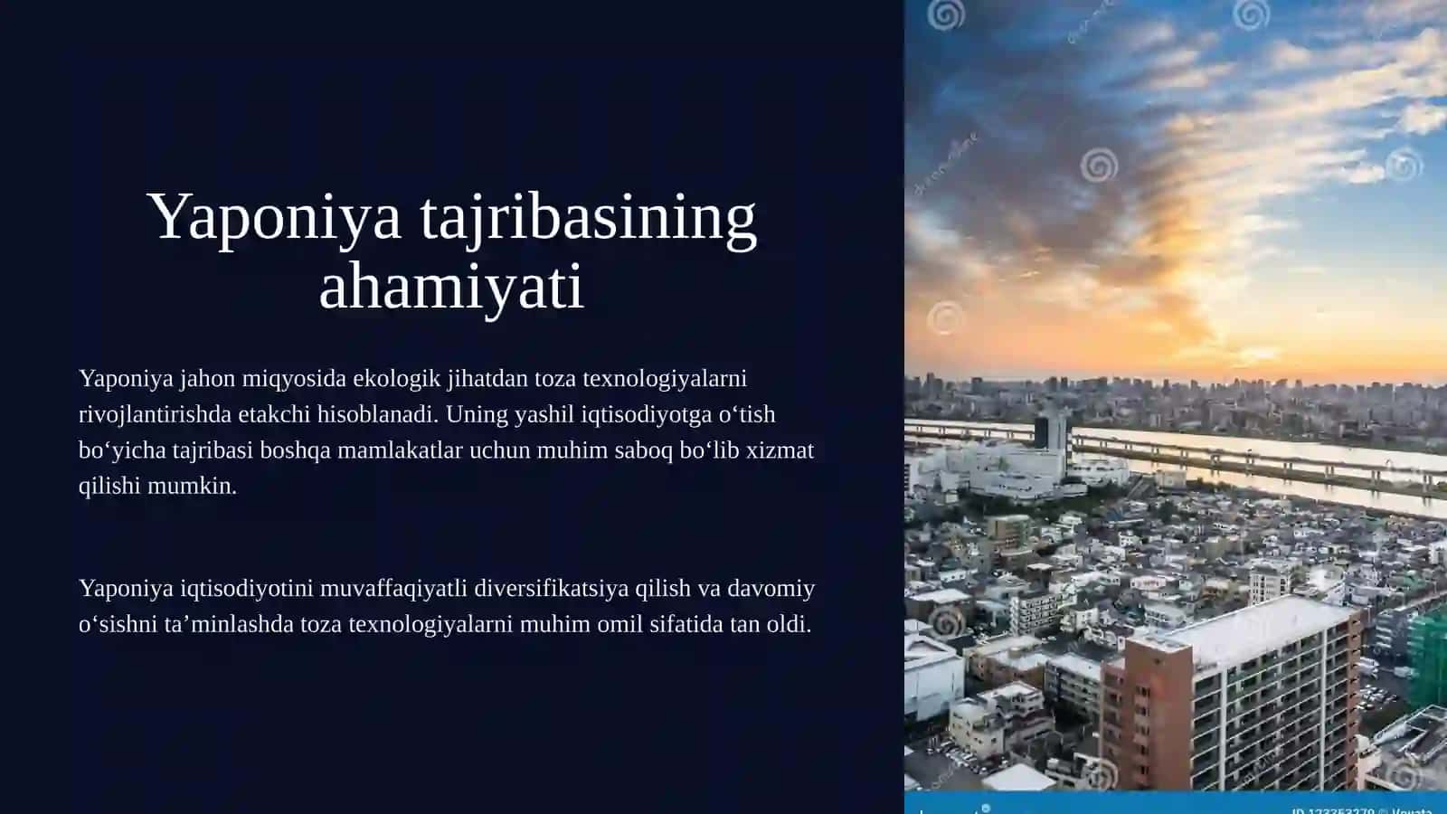 Yaponiya yashil iqtisodiyotga oʻtish strategiyasi 2