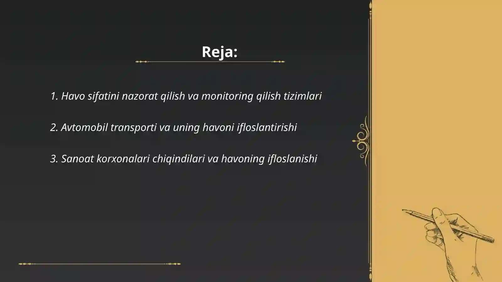 Havo sifatini nazorat qilish va monitoring qilish tizimlari 2