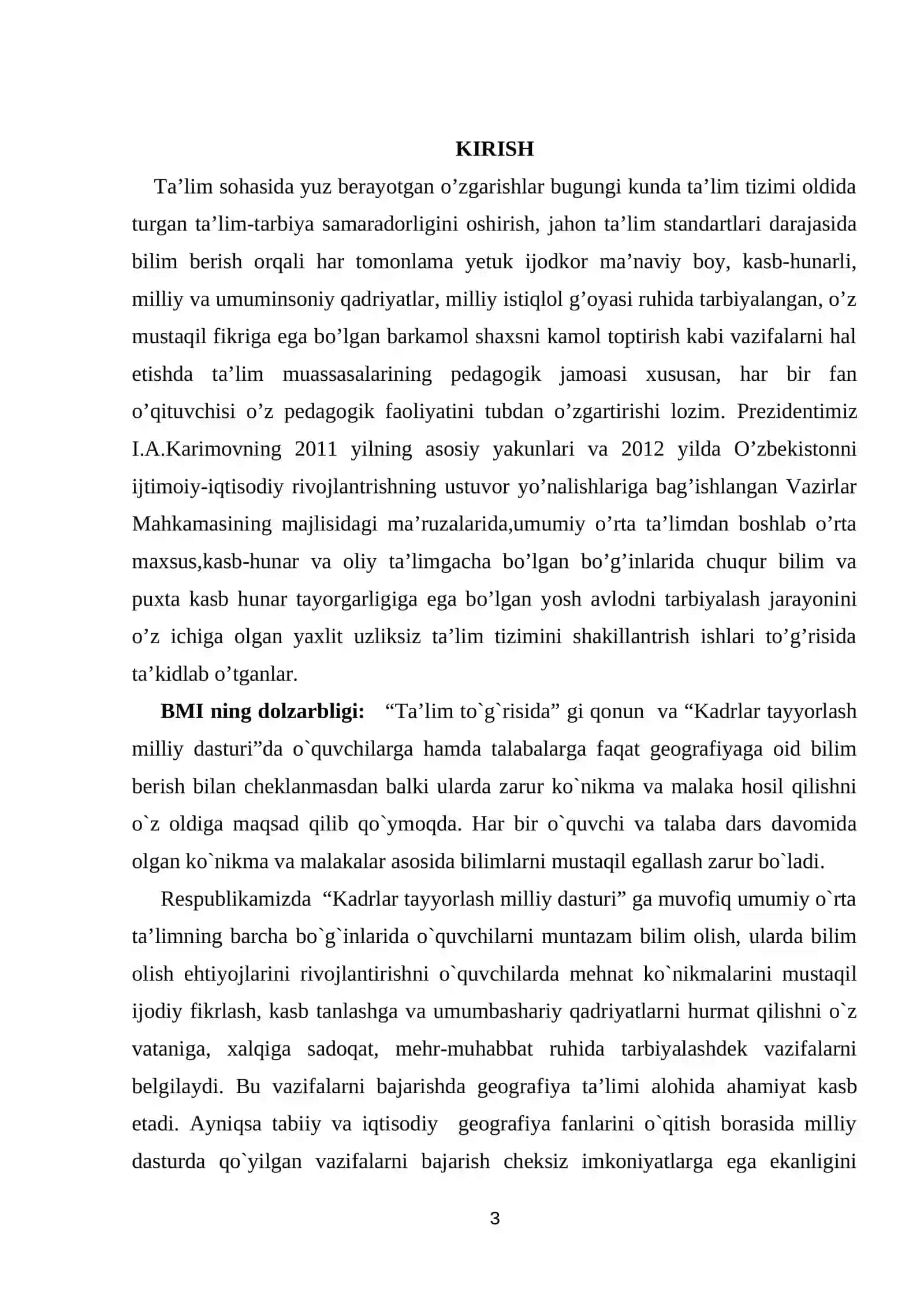 MIRZACHO`L TABIIY- GEOGRAFIK RAYONI MAVZUSINI O`QITISHDA PEDAGOGIK TEXNOLOGIYALARNI NG AHAMIYATI 2
