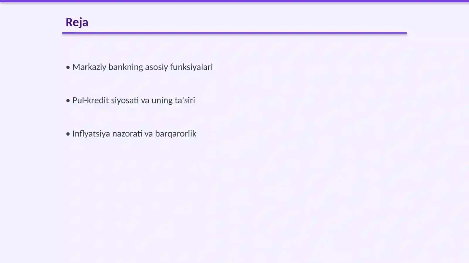 Markaziy bankning roli va vazifalari 2