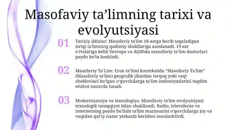 Masofaviy Ta‘lim 2