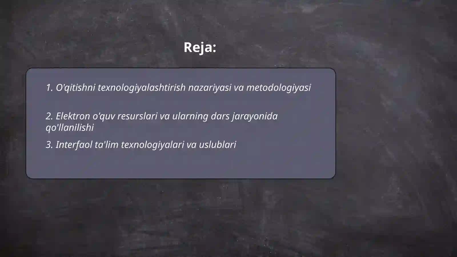 O'qitishni texnologiyalashtirishda metod va vositalar 2