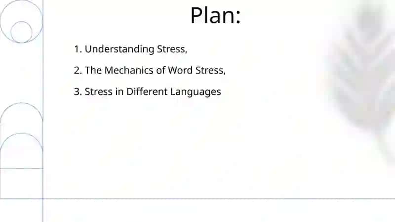 Stress and word stress 2