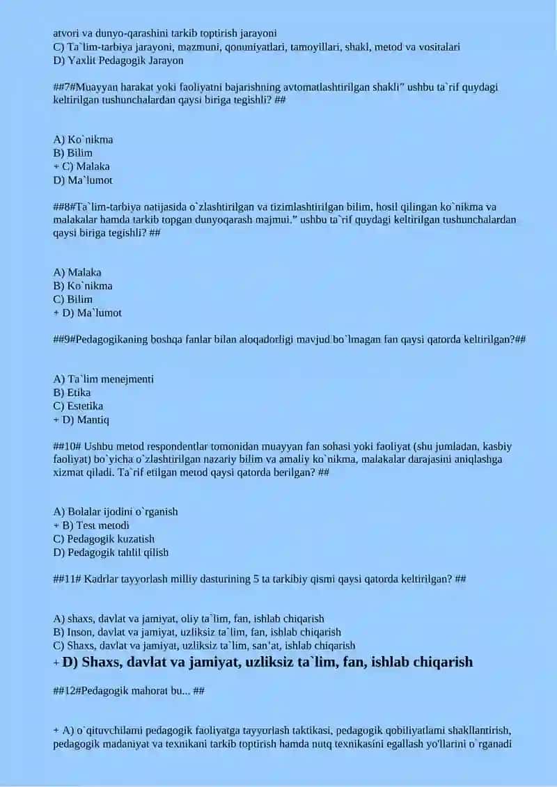 Umumiy pedagogika fanidan test savollari-fayllar.org.doc 2