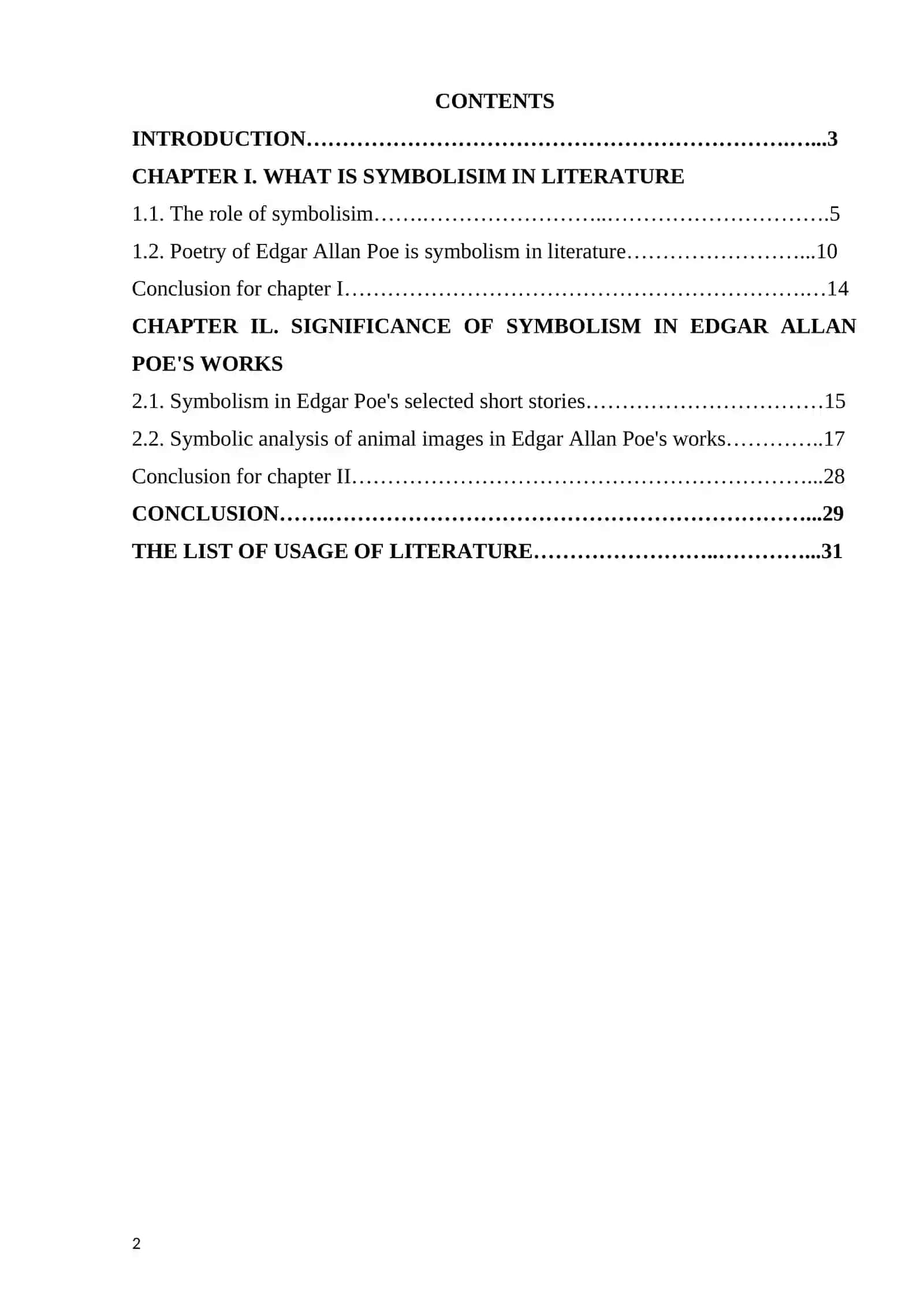 FEATURES OF SYMBOLISM IN POETRY OF EDGAR ALLAN POE 2