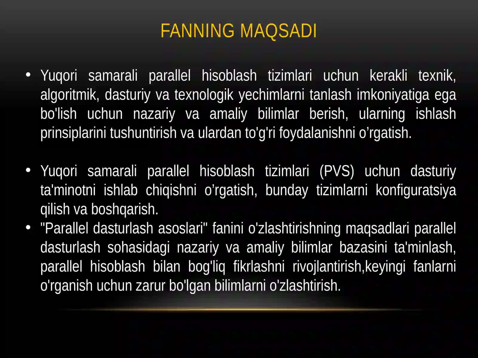 Parallel dasturlash asoslari. Parallel dasturlarning turlari. Parallel dasturlash paradigmalari. Sinxron va asinxron aloqa 2