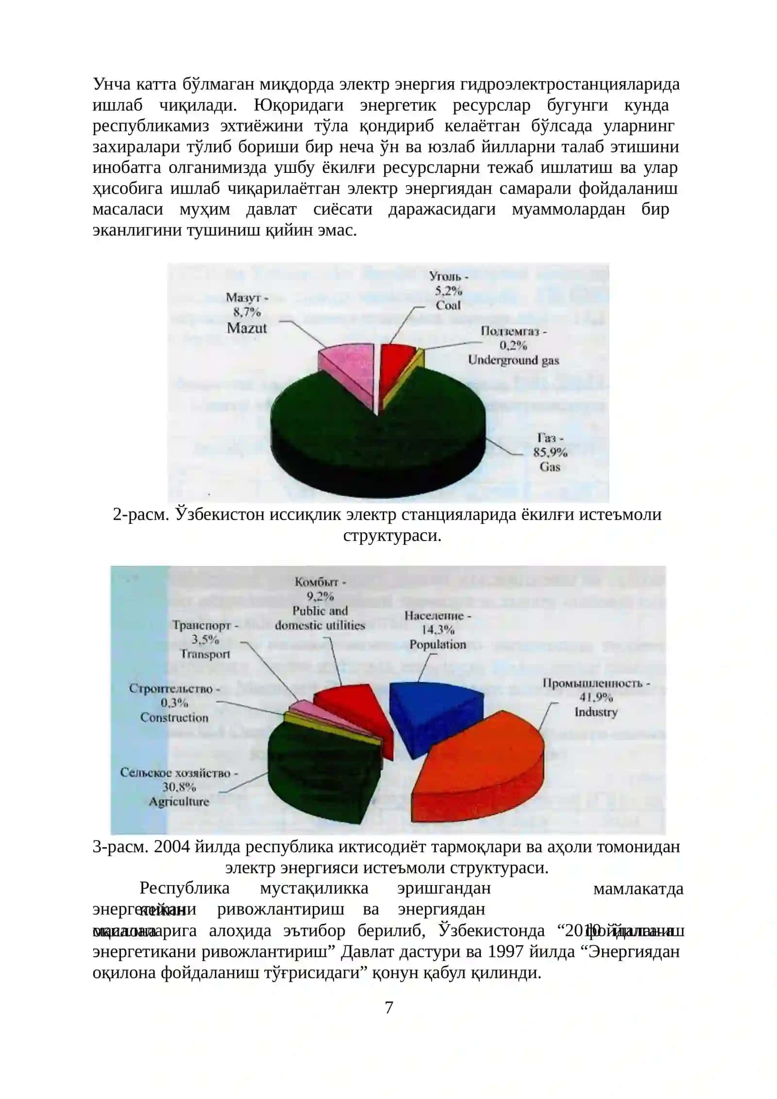 Энергия тежамкорлик асосларининг назарий қисми 2