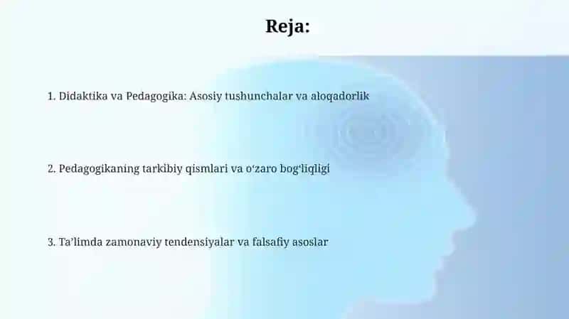 Didaktika va Pedagogika: Asosiy Tushunchalar va Aloqadorlik 2