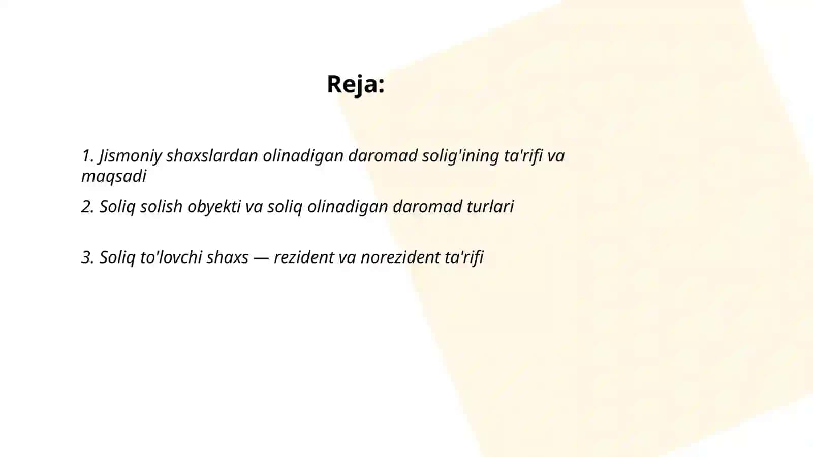 Jismoniy shaxslardan olinadigan daromad solig'i 2