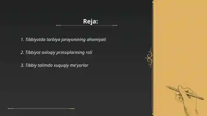 Tibbiyotda tarbiya jarayoning moxiyati va mazmuni 2