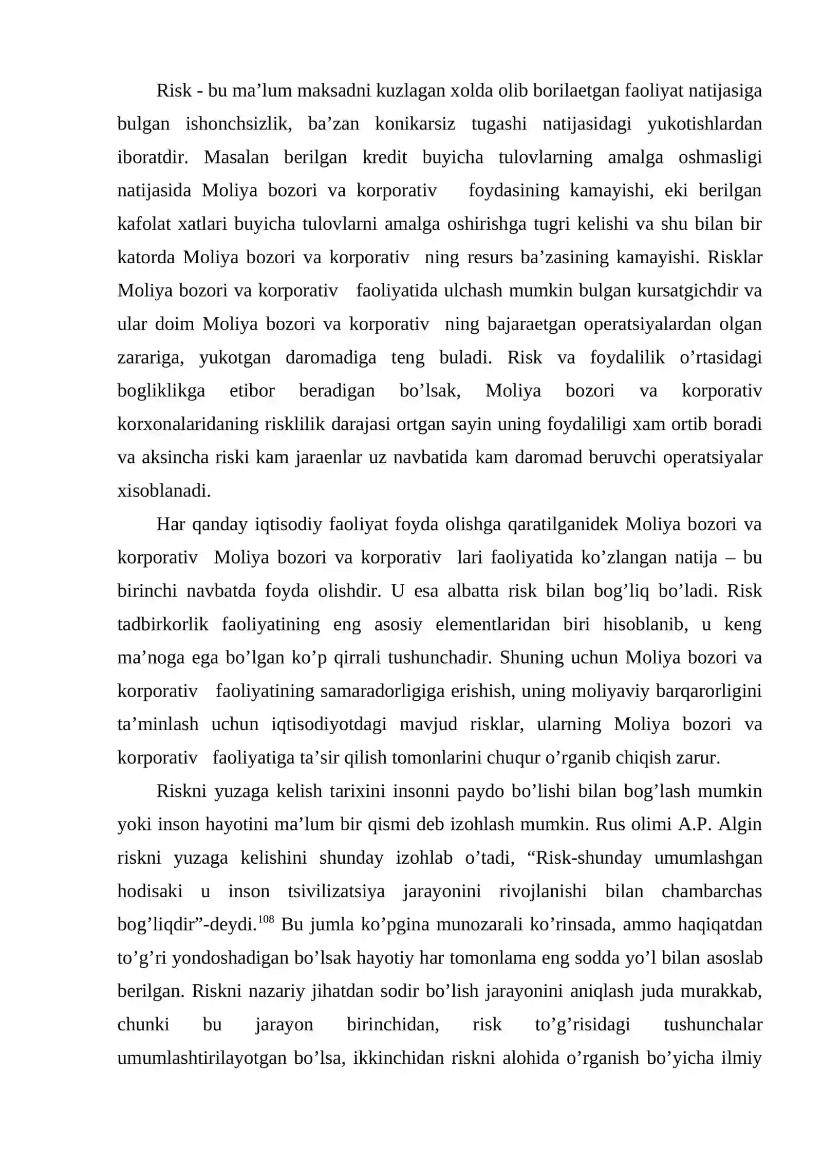 Moliya bozori va korporativ boshqaruvning o'zaro bog'liqligi 2