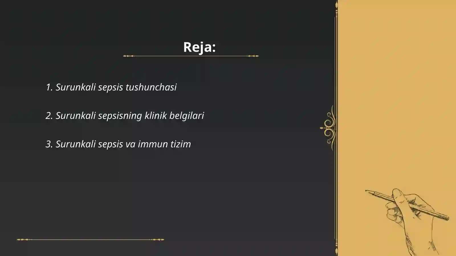 Surunkali sepsis va OiTS 2