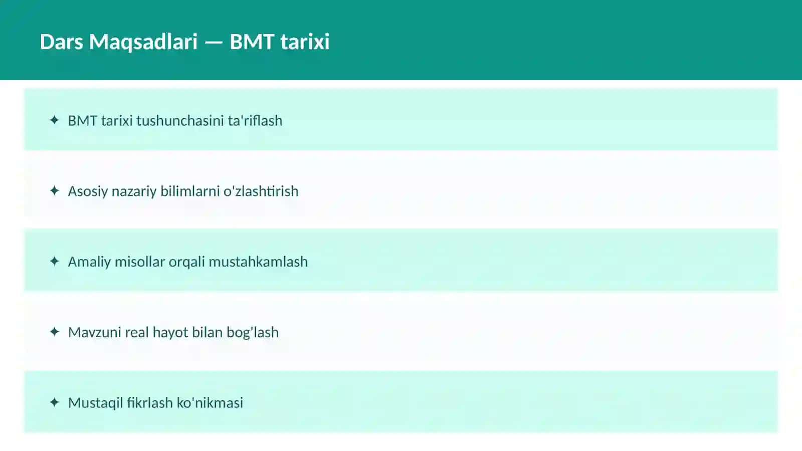 Dekolonizatsiya: O'qituvchilar va talabalar uchun dars ishlanma 2