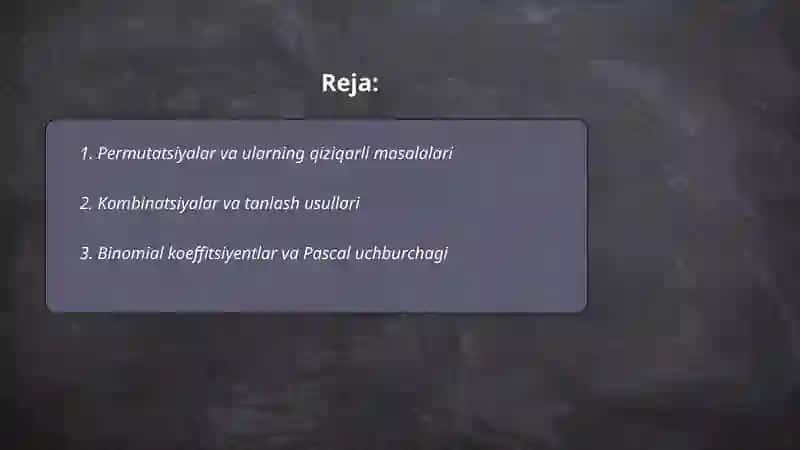 Kombinatoriya 2