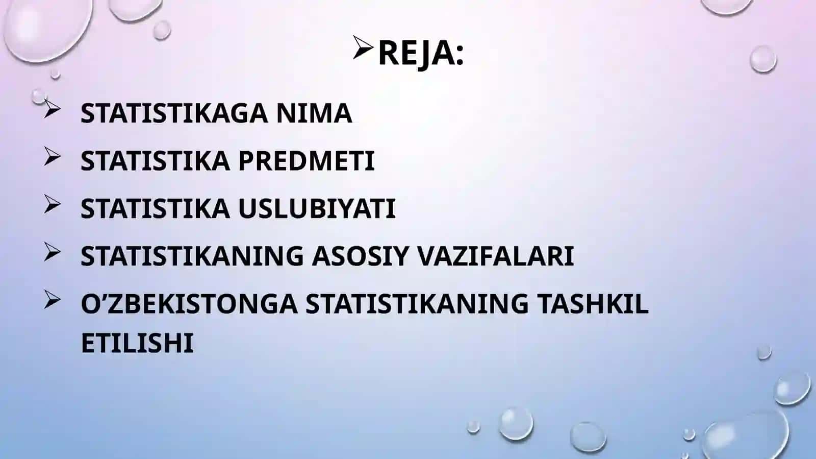 Statistikagakirish 2