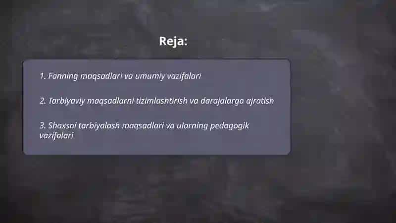 Tarbiyaviy ishlar metodikasi 2
