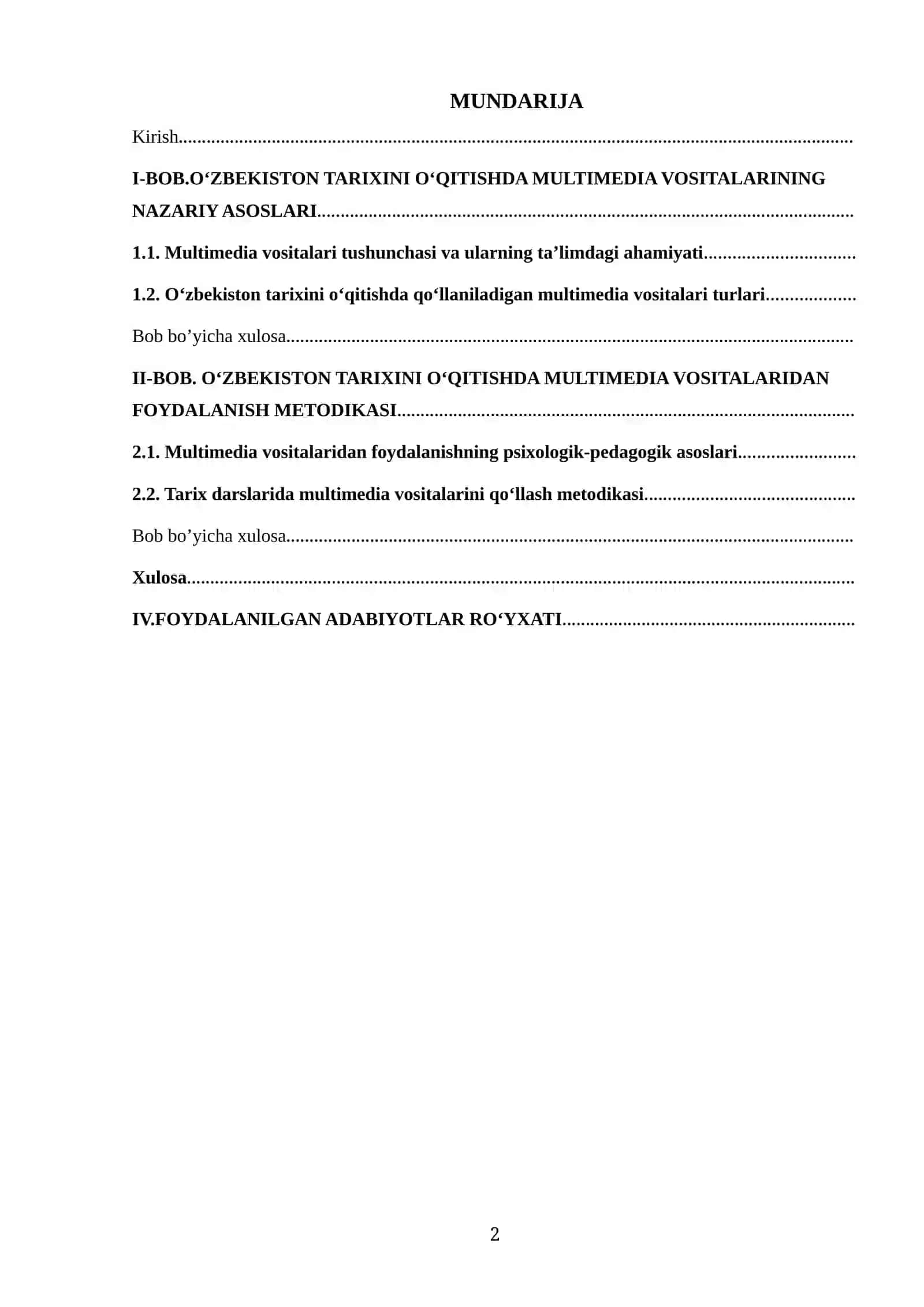 Oʻzbekiston tarixini oʻqitishda multimedia vositalaridan foydalanish 2