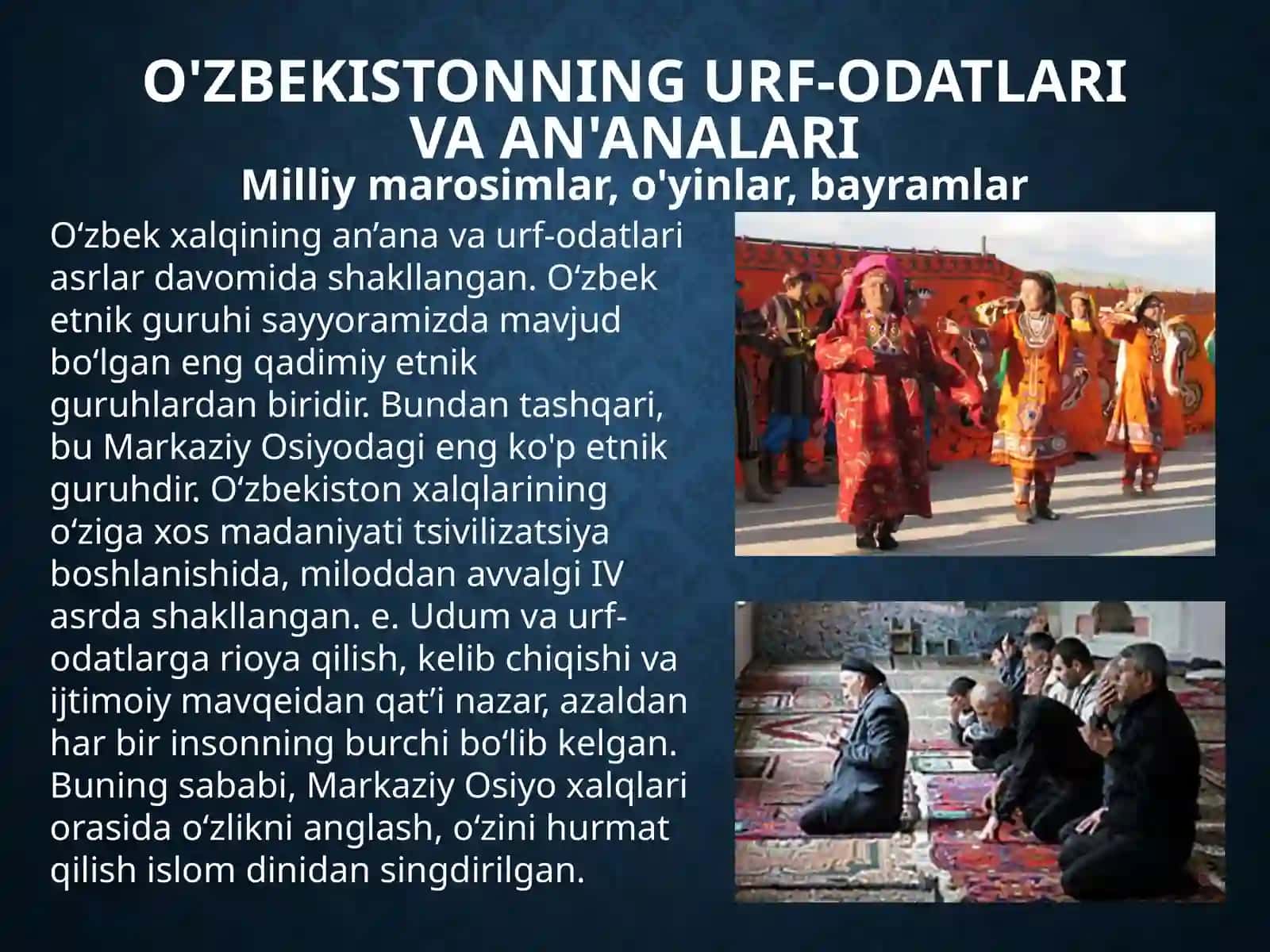 O‘zbekiston an’analar 2